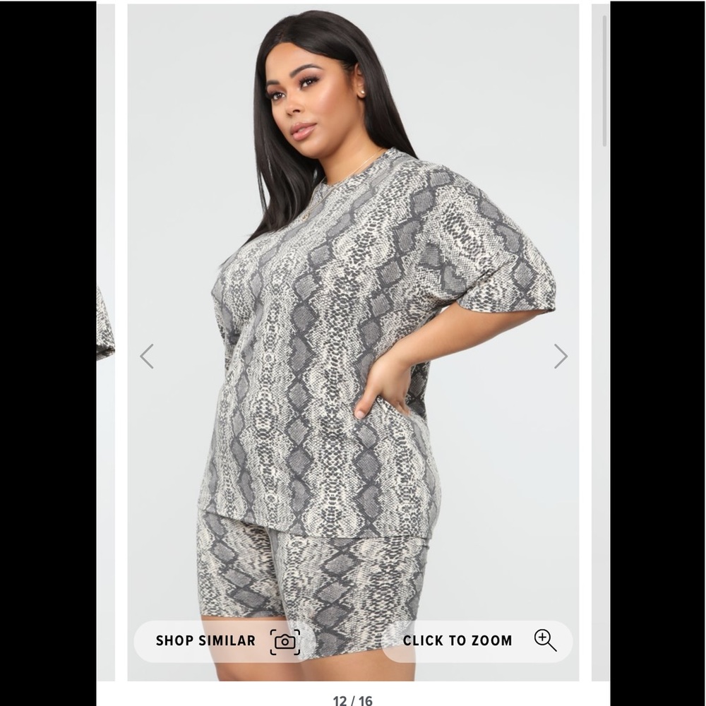 Plus size fashion nova biker set